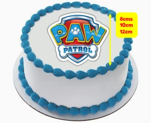EDIBLE Paw Patrol Logo Wafer Paper Birthday Cake Topper Image Decoration uncut - Picture 1 of 5