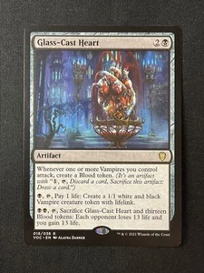 MTG Commander: Innistrad Crimson Vow #18 Glass-Cast Heart NM - Picture 1 of 2