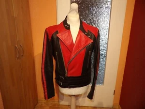Moto Cuir 70er 80er Jahre Motorradjacke Lederjacke Bikerjacke Vintage Gr. 50-52 - Bild 1 von 13