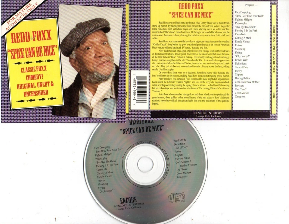 REDD FOXX-SPICE CAN BE NICE CD - Image 1 of 1