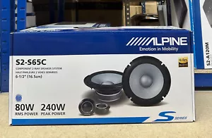 Alpine 6.5" 16.5cm 2-Way Car Component Speakers Tweeters 240 Watts S2-S65C - Picture 1 of 7
