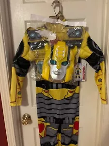 Nuovo costume bambino travestimento Transformers Bumblebee Deluxe taglia media 8-10 - Foto 1 di 6
