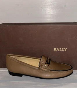 BALLY LEATHER LOAFER by PECARI Women Woman Leather Size Eu 35.5 BLY004 - Picture 1 of 7