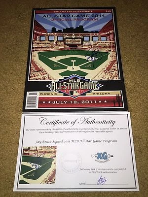 JAY BRUCE NEW YORK METS SIGNED AUTOGRAPHED 2011 ALL-STAR PROGRAM PHOENIX-COA - Image 1 of 4