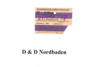 Ticket / Eintrittskarte 79/80 Pokal Hamburger SV - FC 08 Villingen - Bild 1 von 1