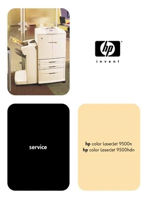 HP LaserJet 9500 9500n 9500hdn Service Manual (Parts & Diagrams) - Image 1 of 2