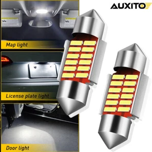 2x 31mm 12SMD CANBUS Festoon 4014 Interior LED Map Dome Car Light Bulb Globe 12V - Picture 1 of 11