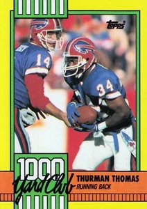 1990 Topps - 1000 yd. Club Thurman Thomas #11 - Bild 1 von 2