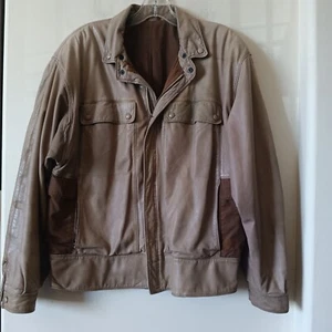 Vintage Gianni Versace Italy Leder Bomberjacke Braun Herren Größe & Zustand LESEN - Bild 1 von 24