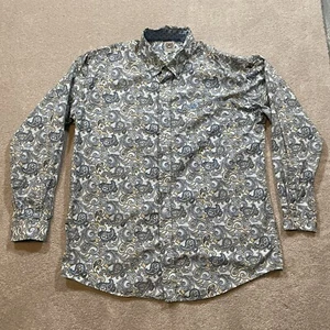 Cinch Button Down Langarm Hemd Herren XL Paisley Rodeo NFR Western - Bild 1 von 10