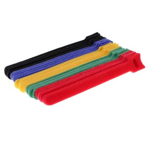 50er Set Kabelbinder mit Klett Klettkabelbinder, Klettbänder für Kabel - Photo 1/9