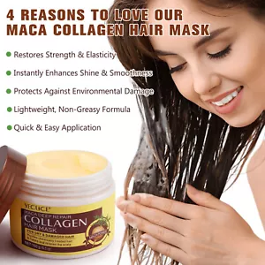 Collagen Hair Mask Care Hair Growth Essence Conditioning Dry Damaged Deep Repair - Picture 1 of 12