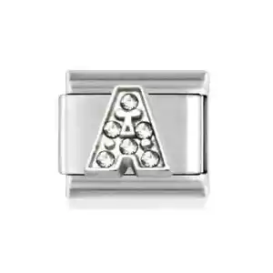 Italian Silver Alphabet Charm Letter Classic 9mm UK - Picture 1 of 27
