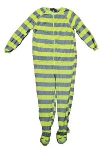 Women's Happy Frog Footed Pajamas One Piece Drop Seat Cute Medium New W Tags - Picture 1 of 5