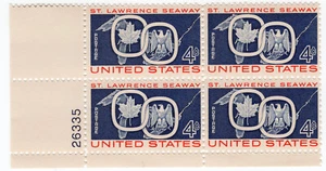 Scott #1131 St. Lawrence Seaway Plate Block Of 4 Stamps - MNH - Picture 1 of 1