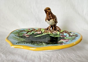 Mottahedeh Majolika Teller Vogelzweig Blatt Motiv Italien Museum Reproduktionen - Bild 1 von 15