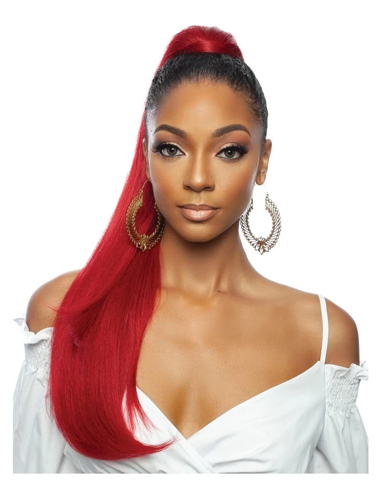 MANE CONCEPT BROWN SUGAR WRAP&TIE PONYTAIL - BSWNT10 LAYERED STRAIGHT 26" - Image 1 of 4