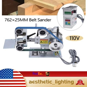 1x30" Bandpolierschleifer mit Motor Bandschleifer vertikal/horizontal 550W 110V - Bild 1 von 17