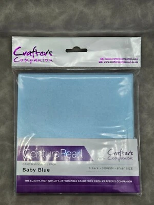 Tarjeta y sobre Centura Pearl 8PK - 6x6 - Baby Blue de Crafter's Companion Foto 1 de 2