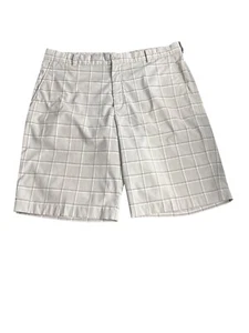 Pantalones cortos ligeros a cuadros grises Nike Golf para hombre talla 36 - Imagen 1 de 6