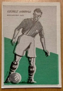 George Hannah Manchester City #24 Master Vending Cardmaster Football Tips 1958