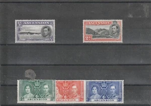 Ascension 5 George VI issues mint - Picture 1 of 1