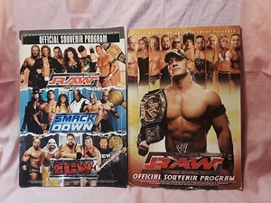 WWE 2006 Raw/ Smack Down/ECW Rob Van Dam,Cena/2 Programs Souvenir Lot - Picture 1 of 10