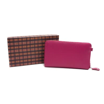 Portafoglio portacellulare a tracolla vera pelle portamonete tessere e documenti - Immagine 1 di 4