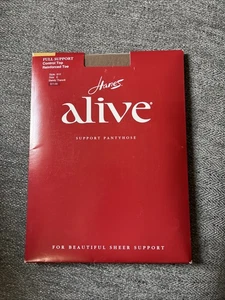 Hanes Alive Pantyhose Full Support Size E Style 810 Control Barely There - Picture 1 of 2