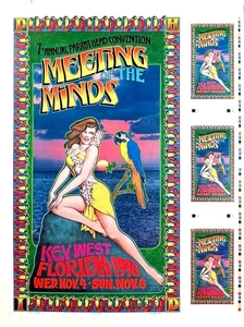 Jimmy Buffett Poster 1998 Meeting of the Minds RARE SIGNED PRESS PROOF Bob Masse - Bild 1 von 7