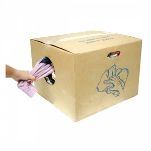 SUNLITE 25 pound Economy Box of Colored Knit Shop Rags - Picture 1 of 1