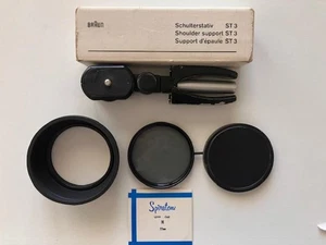 Spiratone 500mm f/8 Lens Accessories: 77mm Polarizer, Lens Cap, Lens Hood. BONUS - Picture 1 of 7
