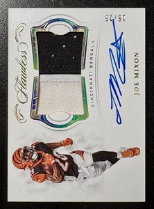 2018 Panini Flawless Joe Mixon Patch Autographs #/25 Cincinnati Bengals - Picture 1 of 2