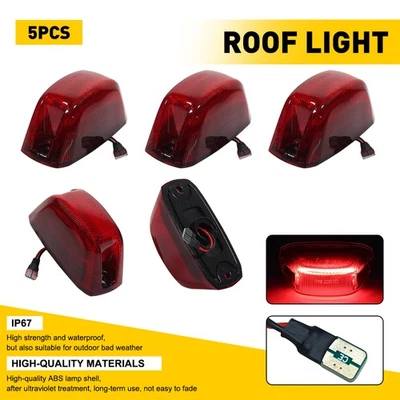 Rear Cab Roof Running Lights Red For 2014-23 Dodge RAM Promaster 1500 2500 3500 - Image 1 of 4