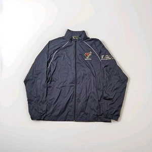 Adidas OKC Oklahoma City RedHawks Full Zip Windbreaker 2XL Navy Blue EUC Rare - Bild 1 von 7