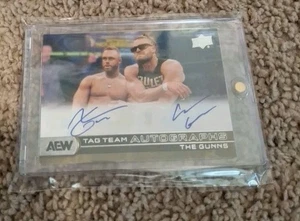 The Gunns 2024 Upper Deck AEW Doble Tarjeta Autógrafo Automático SSP - Colten, Austin - Imagen 1 de 4