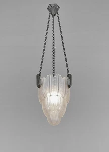 Lámpara colgante francesa art deco cascada de Marius SABINO, 1925-1935 Francia - Imagen 1 de 11