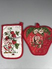 Vintage 1980 Strawberry Shortcake Pot Holder & Oven Mitt American Greetings Set