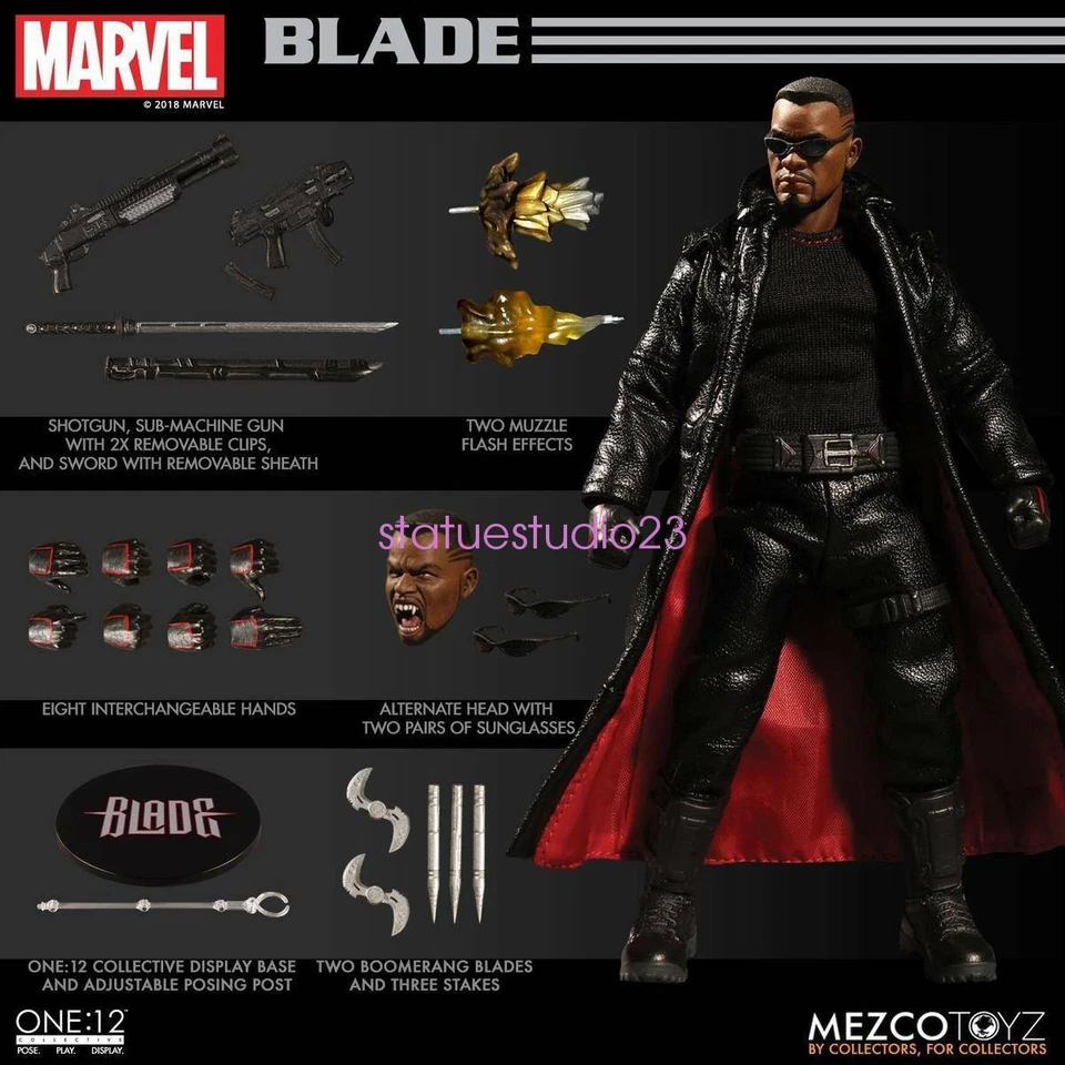 Экшн-фигурки MEZCO One:12 BLADE Marvel В НАЛИЧИИ - Изображение 1 из 1