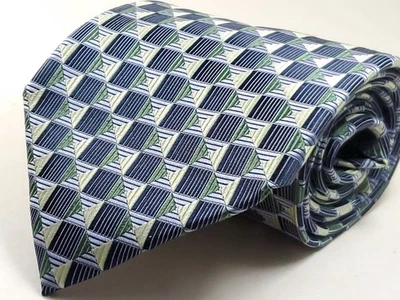 Corbata Roberto Villini Hecha a Mano 100% Seda Negra Azul Verde Amarillo Plata Púrpura NUEVA Foto 1 de 4