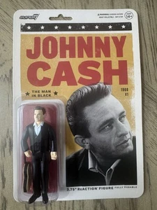Johnny Cash L'uomo in nero Super7 ReAction MOC - Foto 1 di 2