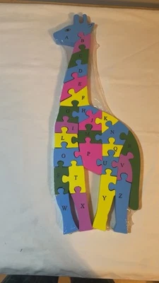 Rompecabezas Montessori niños alfabeto y números rompecabezas de aprendizaje  Foto 1 de 3