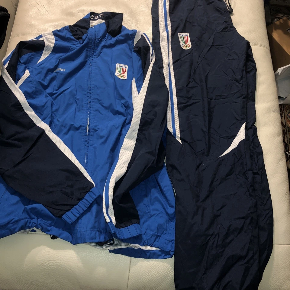 Asics Nazionale Atletica Leggera Tuta Tg XL Nuova Senza Etichetta Rif 40 - Imagen 1 de 4