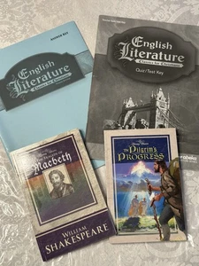 Abeka Grade 12 English Literature Classics for Christians Keys Macbeth Pilgrims - Imagen 1 de 12