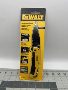 *NEW DeWALT DWHT10313 3-1/4 Inch Serrated Blade Premium Folding Pocket Knife - Picture 1 of 2