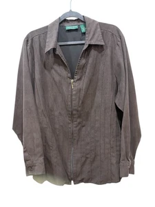 Zitronengras Jacke Lagenlook Damen 2x Reißverschluss vorne Kunstleder Schokolade Biesen - Bild 1 von 7