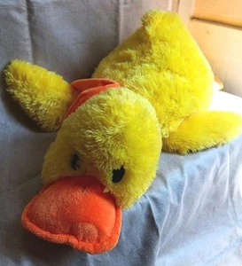Heunec ☆ Ente ☆ Stofftier ☆ XXL ☆ Kuscheltier ☆ Gelb ☆ liegend ☆ 80 cm ☆ Vintage - Bild 1 von 9