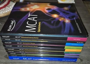 New* Kaplan MCAT 9 Books + Quicksheets Complete Set 6th Edition - Picture 1 of 5