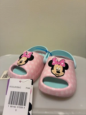 Sandalias de EVA para niños pequeños Minnie Mouse rosa Disney nuevas con etiquetas - talla 5 Foto 1 de 4