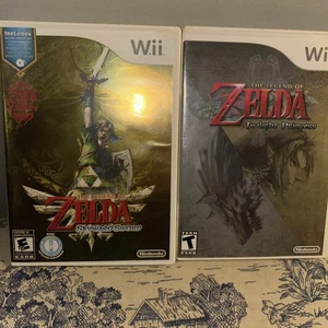 Nintendo Wii Video Game Lot Legend of Zelda Skyward Sword & Twilight Princess - Picture 1 of 8